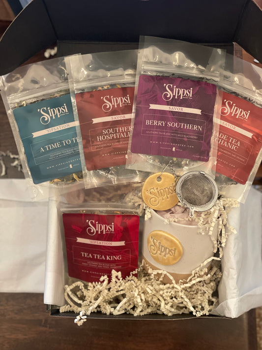 Southern Charm Gift Box  -Tea, Mug, Ball